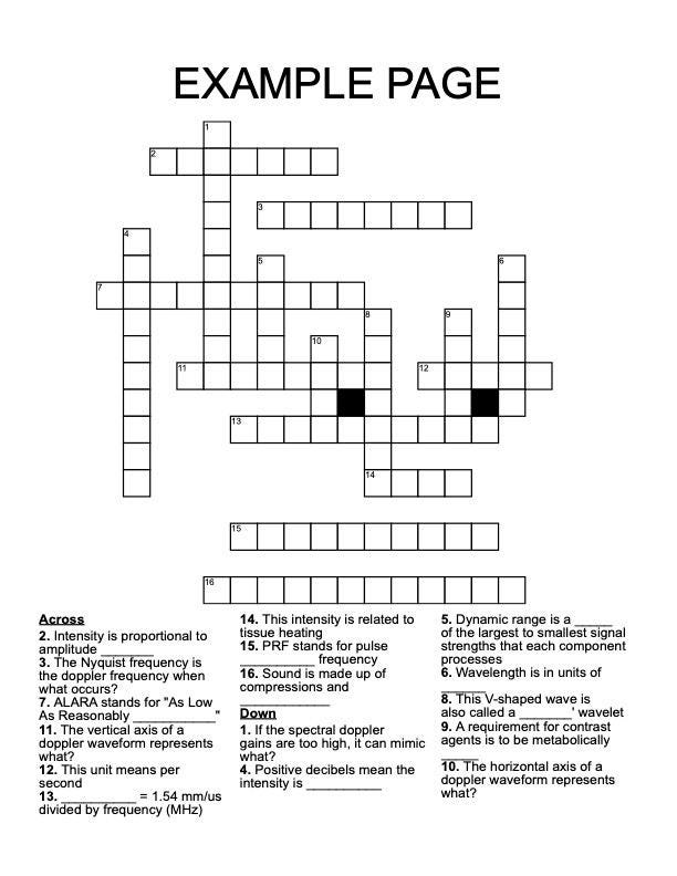 BULK ORDER - 5 copies - Ultrasound Physics Activity Book - Prep for SPI